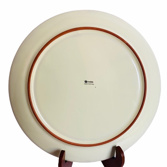 2 Molde (Portugal) Rust Terra Cotta Trim Plates - Picture 5 of 6